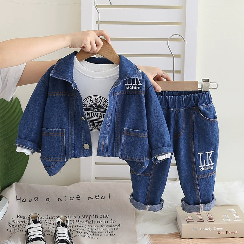Conjunto Infantil Jeans 3 Peças