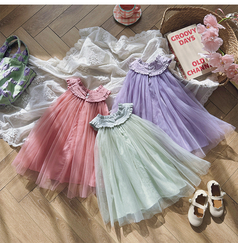 Vestido Infantil Rosinha e Tule