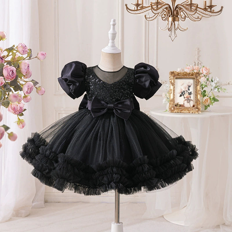 Vestido De Festa Infantil Strass Lacinho