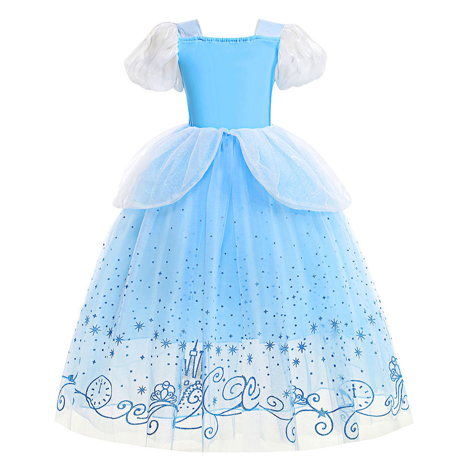 Vestido Infantil Princesa Cinderela