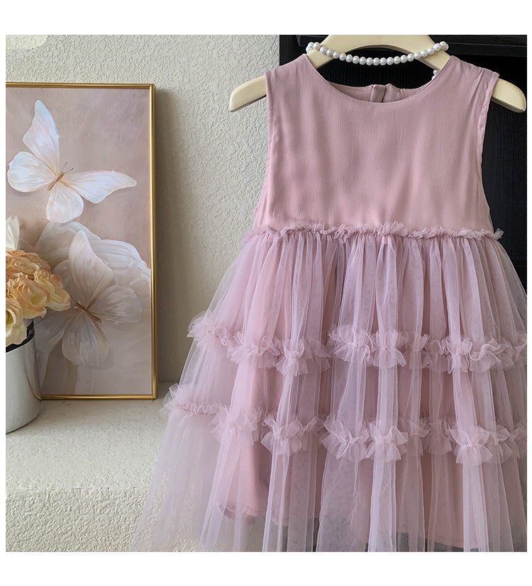 Vestido Infantil Camadas de Tule