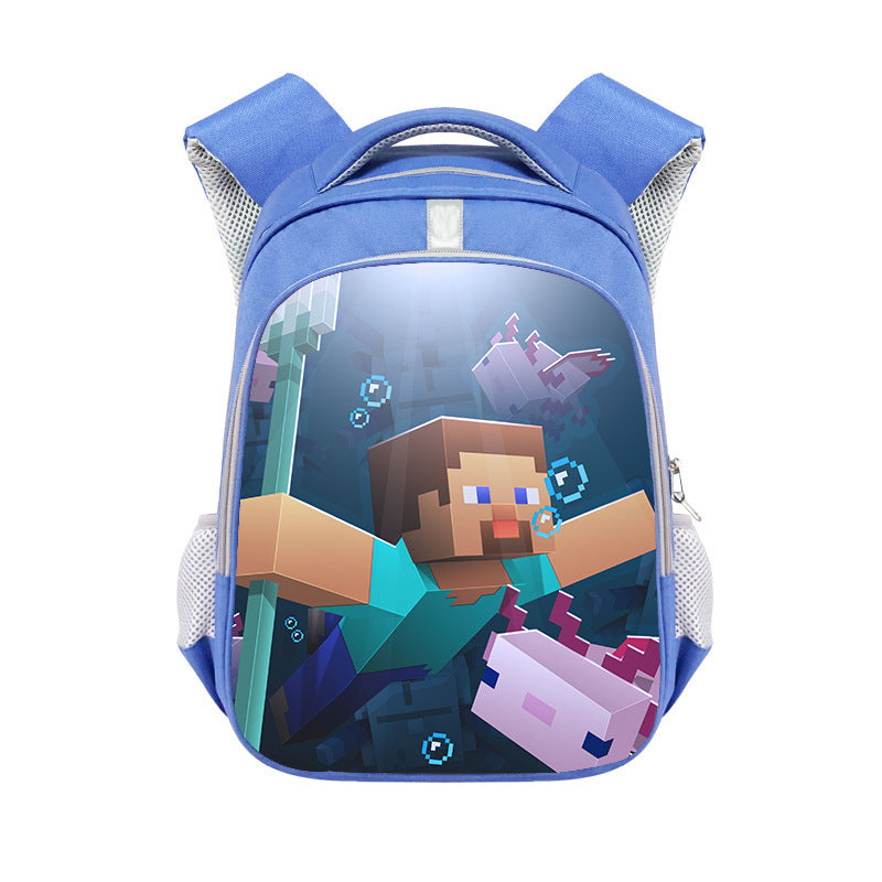 Mochila Escolar Infantil Minecraft