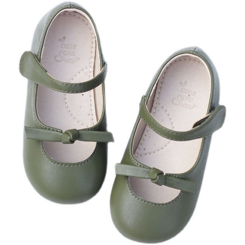 Sapato Infantil Feminino Velcro Lacinho