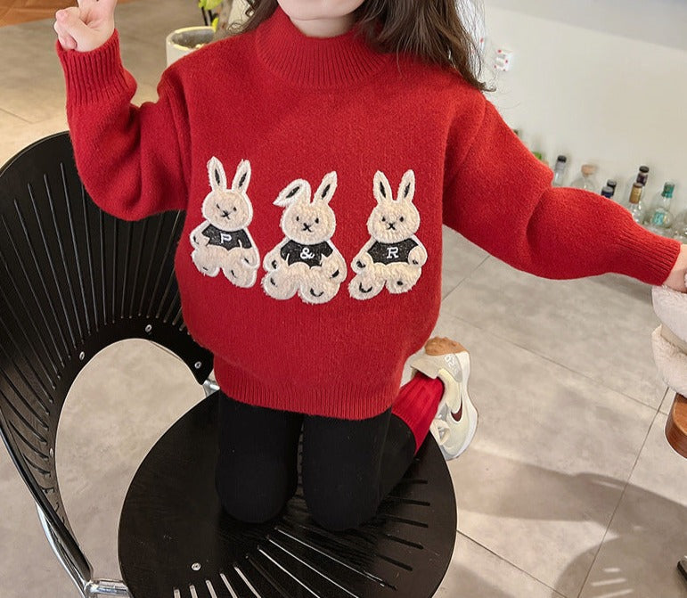 Blusa Infantil Inverno Coelhinhos