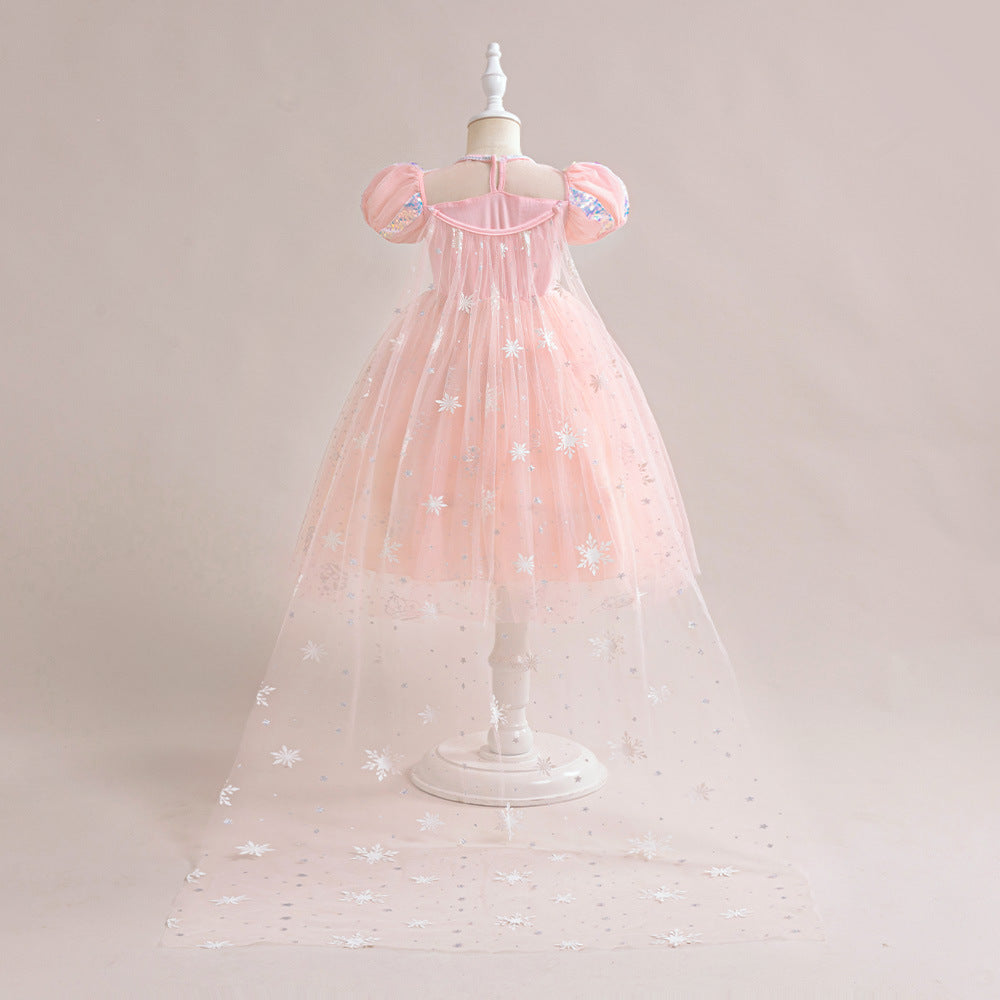 Vestido De Festa Infantil Princesa Brilhante