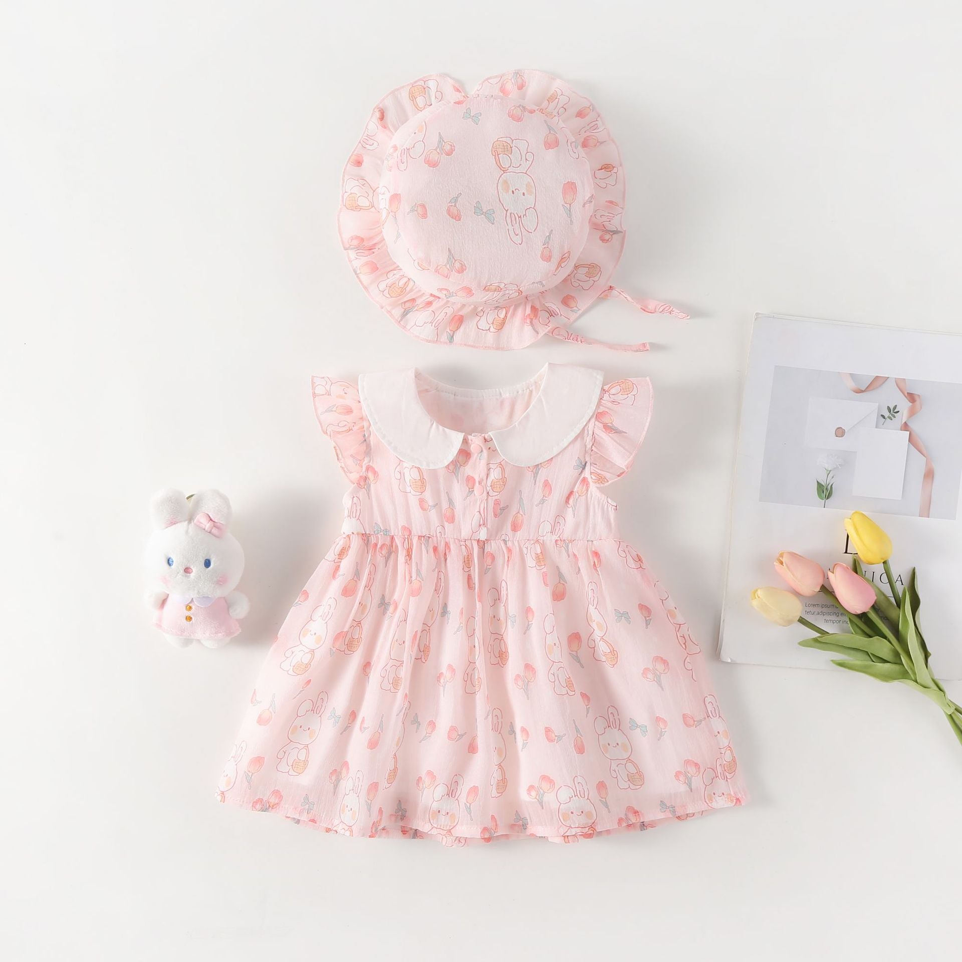 Vestido Infantil Verão Coelhinhos