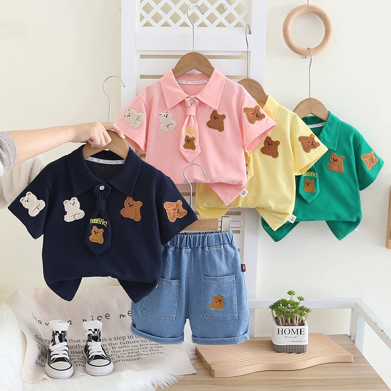 Conjunto Infantil Gravatinha Ursinhos