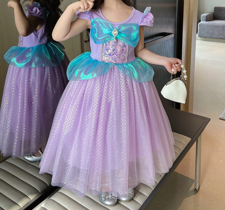 Vestido Infantil Princesa Sereia