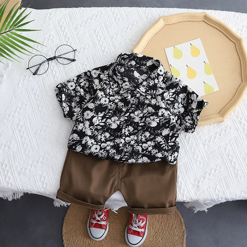 Conjunto Infantil Masculino Camisa Estampas