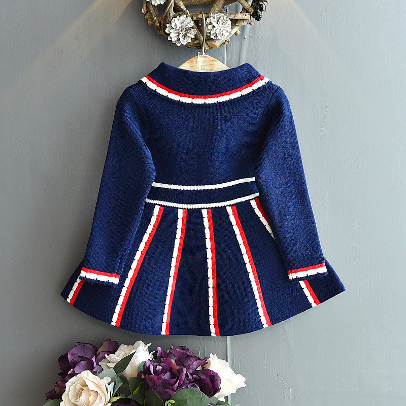 Vestido Infantil Inverno Plíssado Golinha