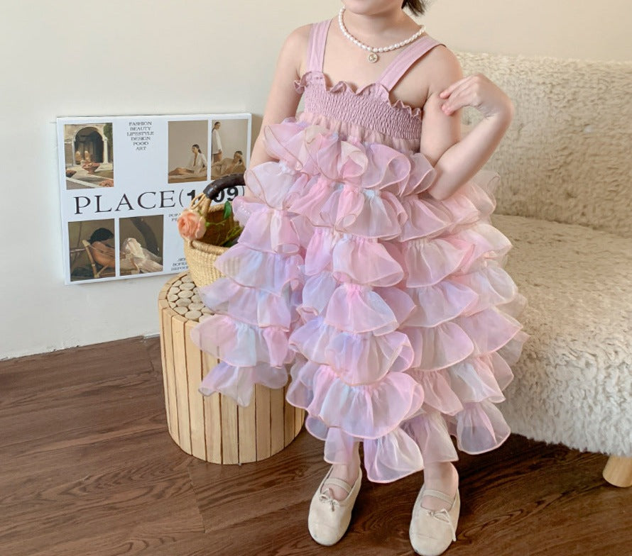 Vestido Infantil Tule Babadinhos