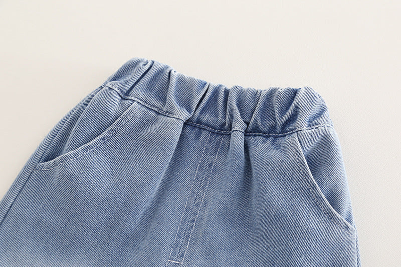 Conjunto Infantil Masculino Polo Lístras e Jeans