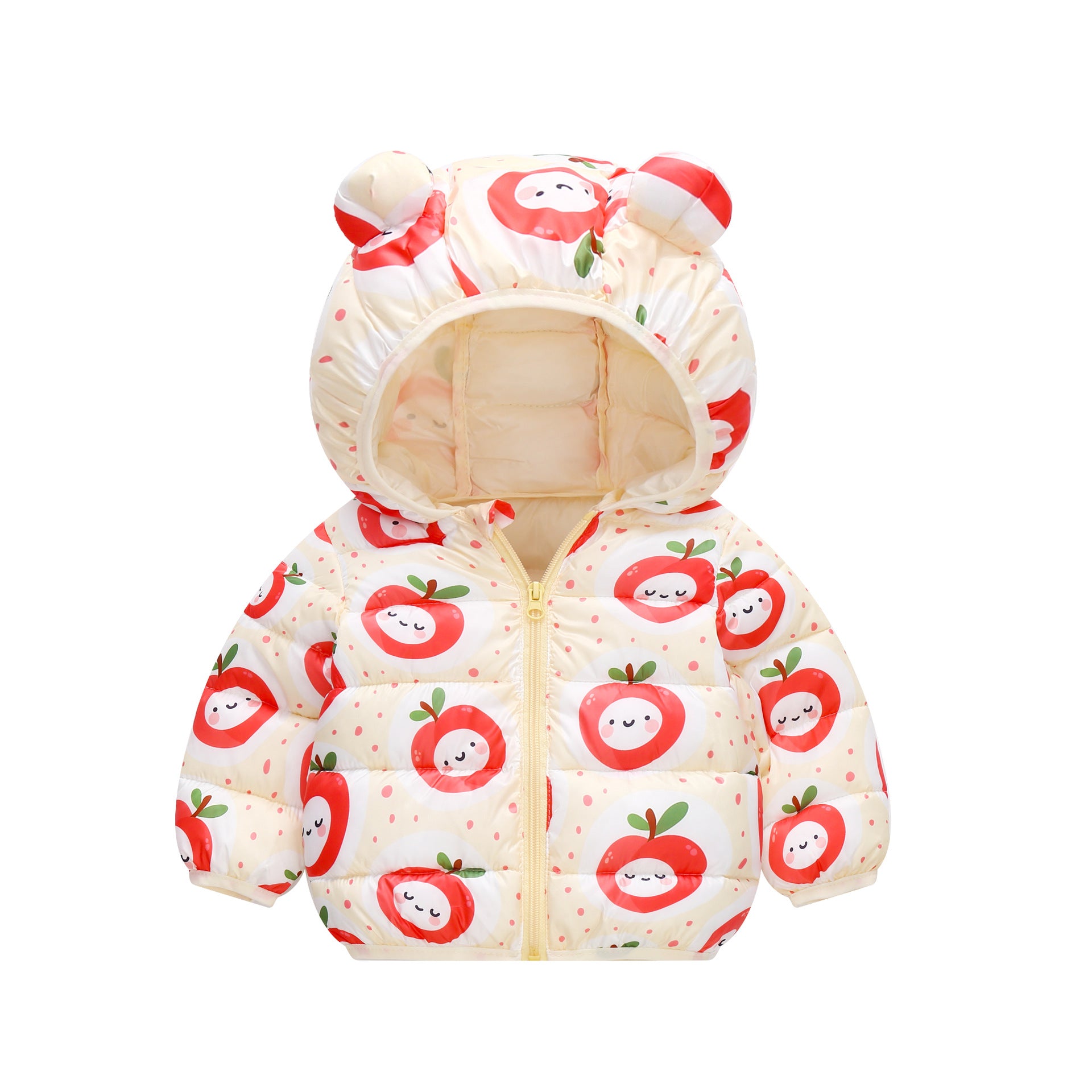 Jaqueta Infantil Puffer Estampas Orelhinhas