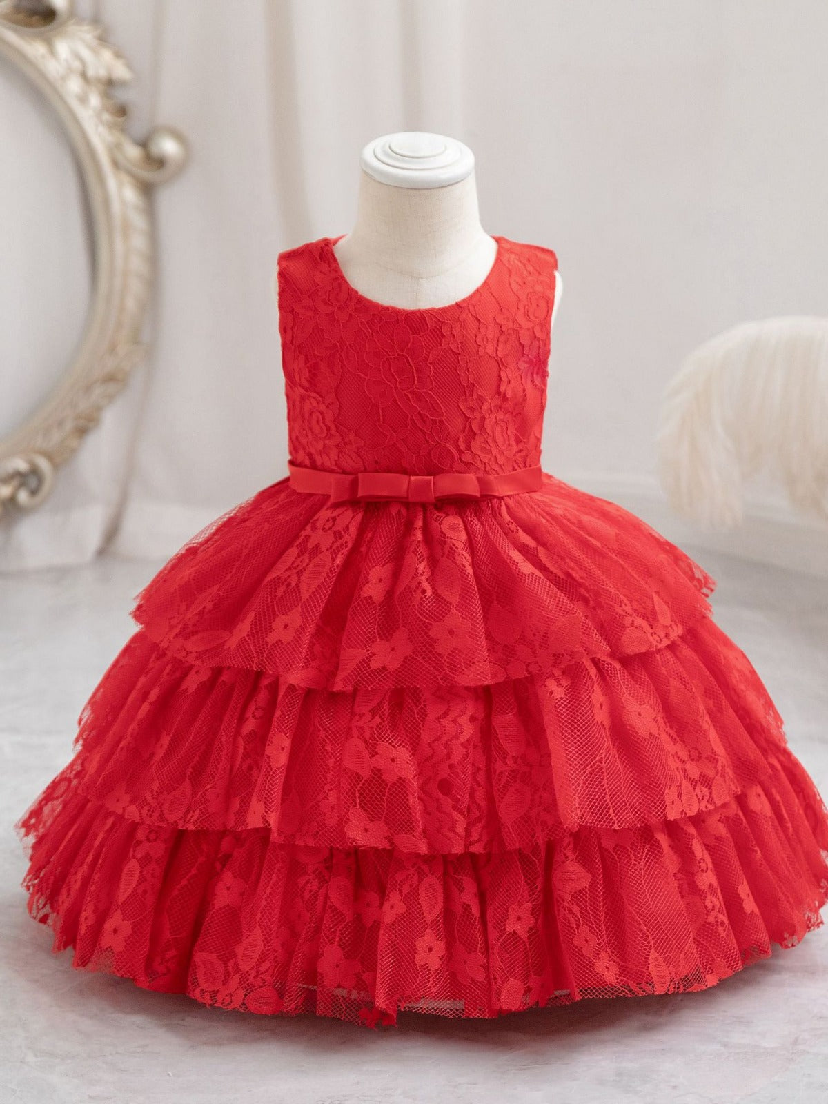 Vestido De Festa Infantil Rendado