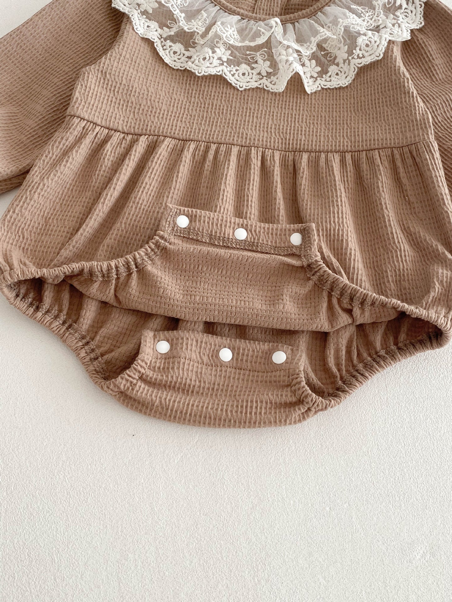 Body/ Vestido Infantil Gola Rendinha