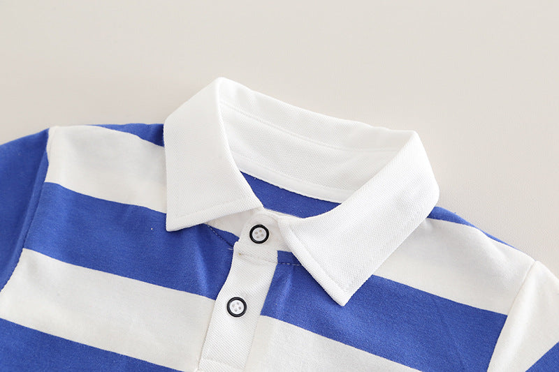 Conjunto Infantil Masculino Polo Lístras e Jeans