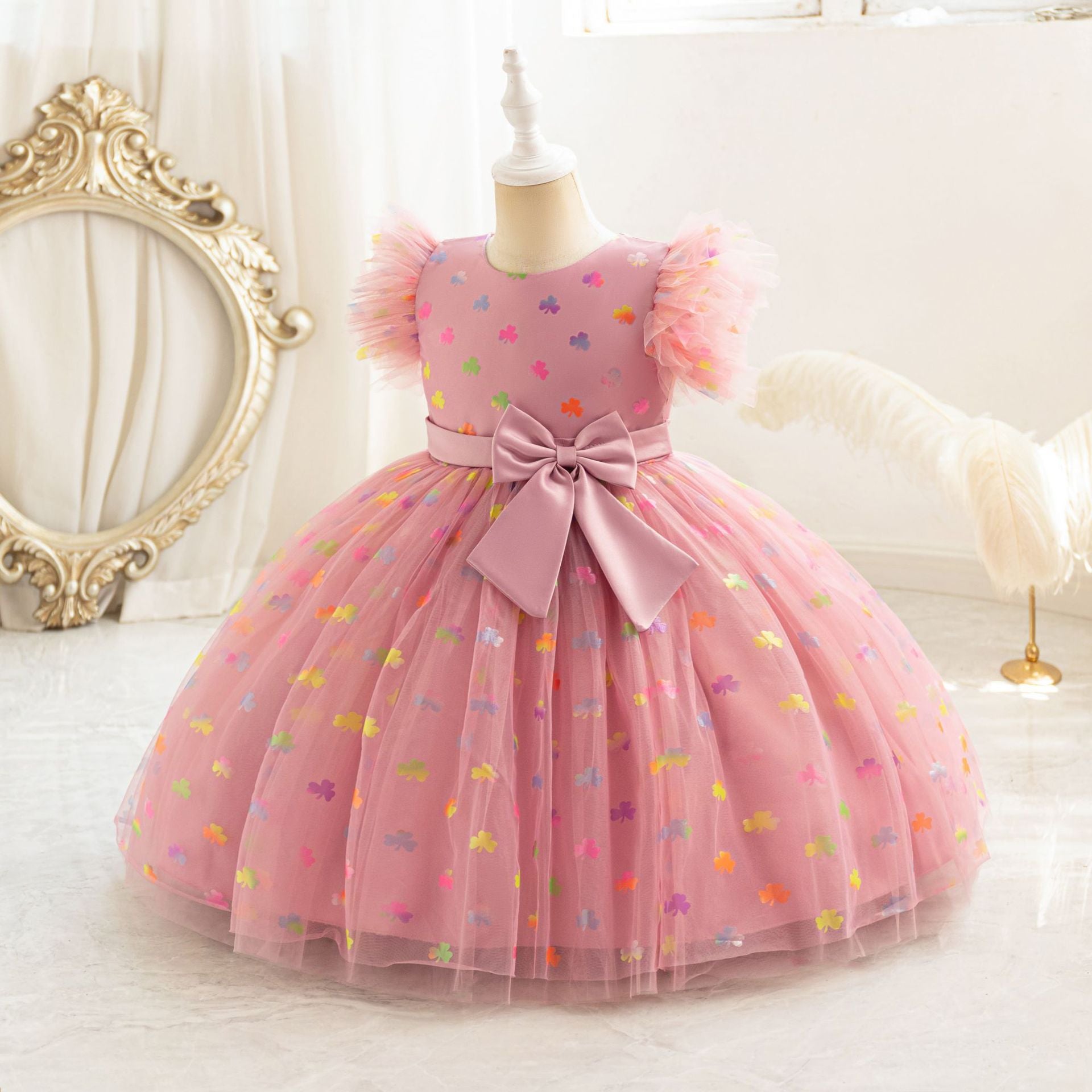 Vestido Infantil De Festa Lacinho