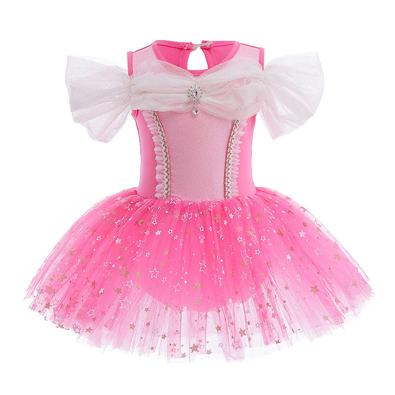 Vestido Infantil Princesa Estrelinhas