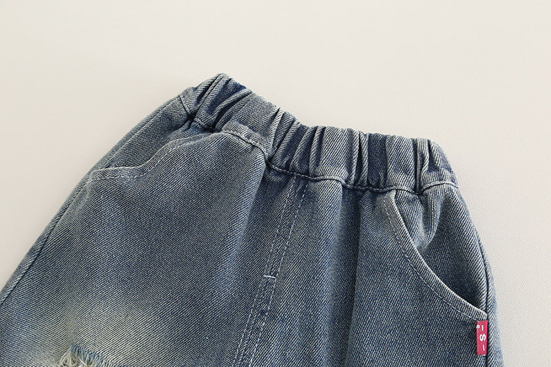 Conjunto Infantil Masculino Letras e Jeans