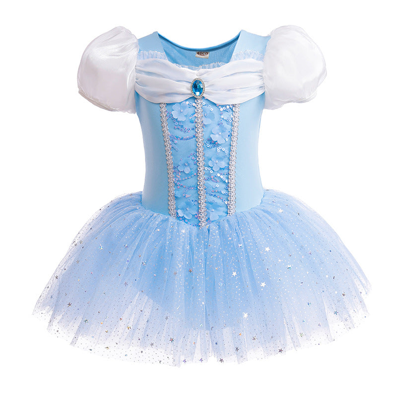 Vestido Infantil Azul Princesa