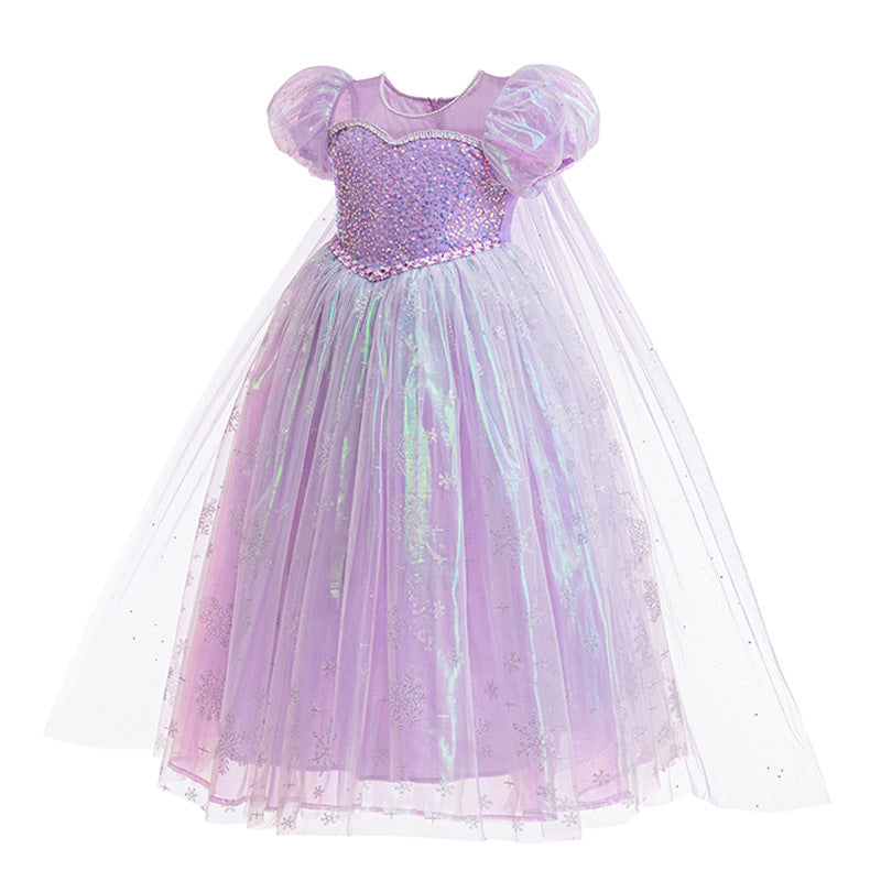 Vestido Infantil De Princesa Lantejoulas