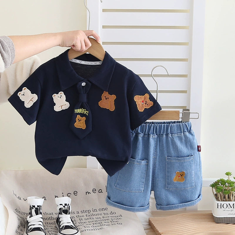Conjunto Infantil Gravatinha Ursinhos