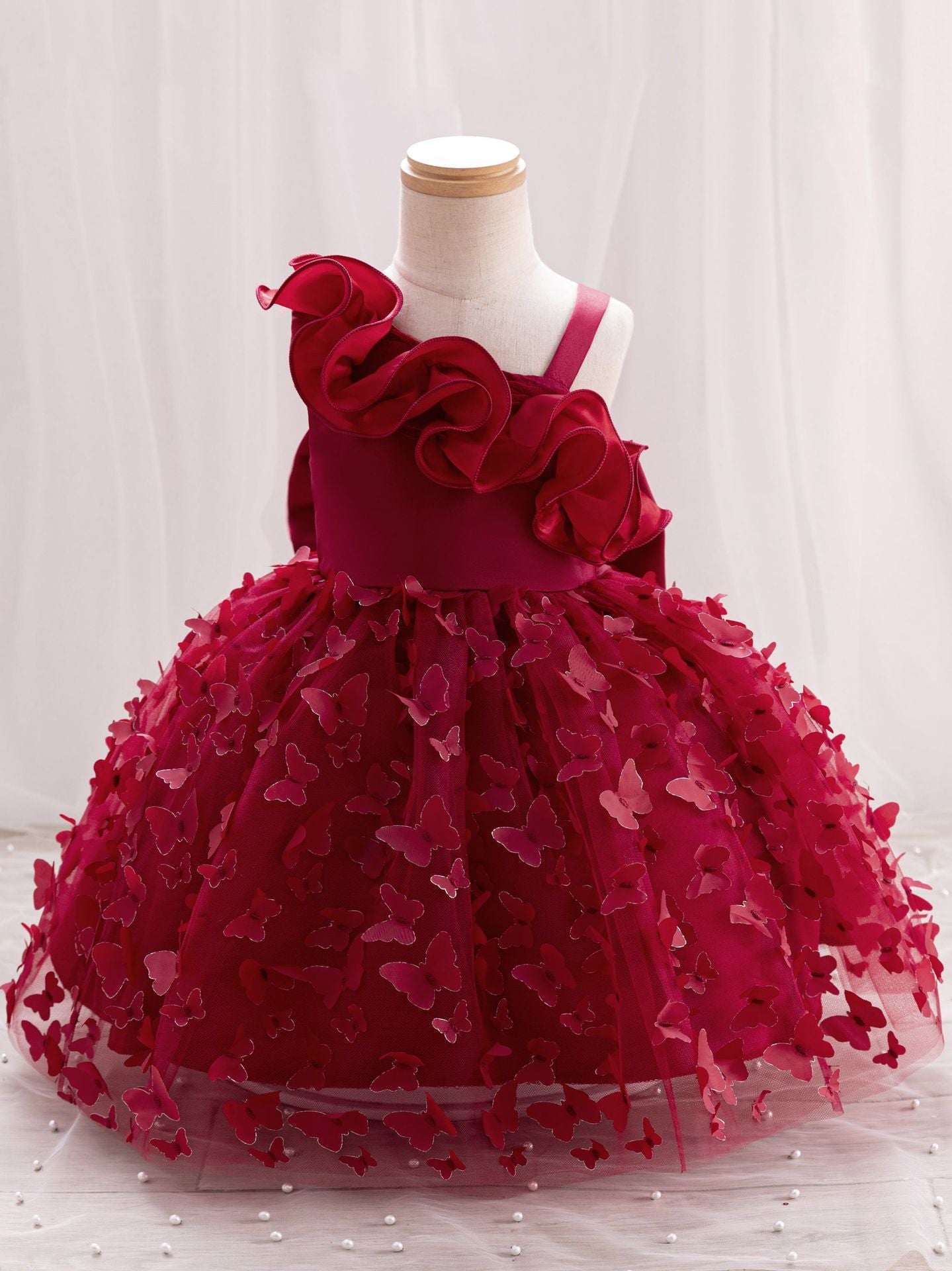 Vestido Infantil Tule Borboletinhas