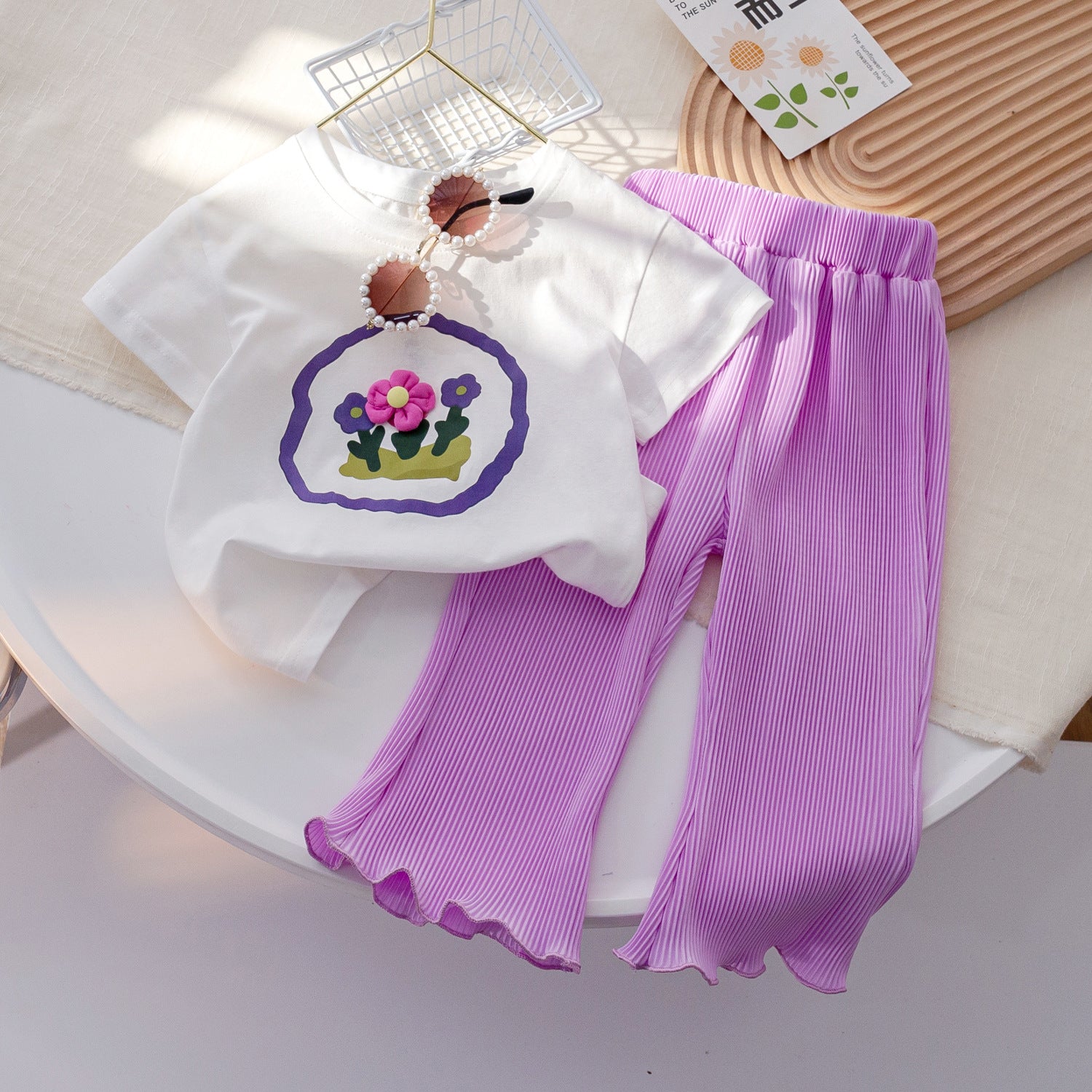 Conjunto Infantil Feminino Florzinhas