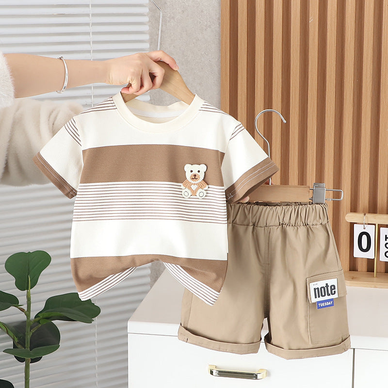 Conjunto Infantil Masculino Lístras Ursinho