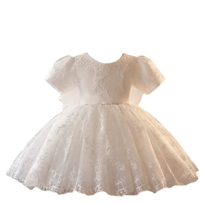 Vestido de Festa Branco Rendado