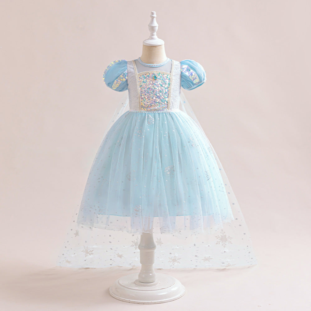 Vestido De Festa Infantil Princesa Brilhante