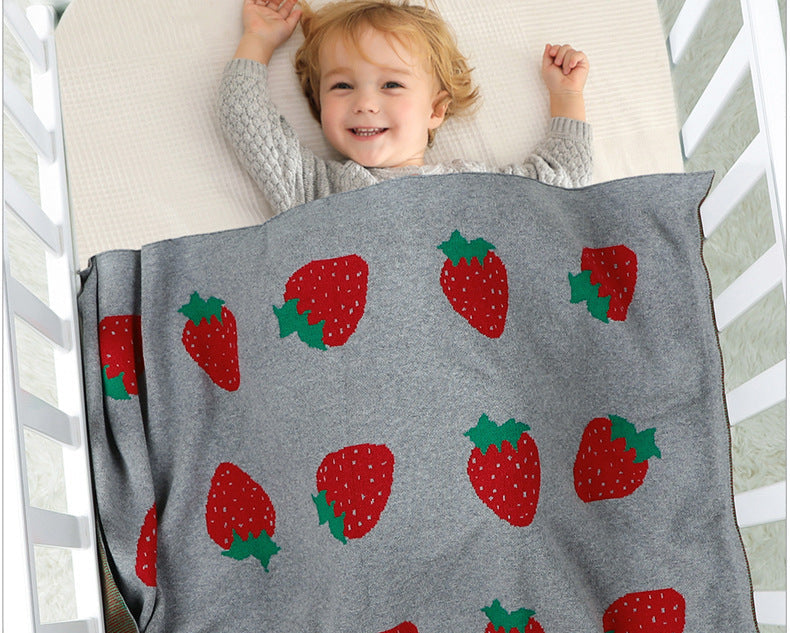 Manta Infantil Morangos