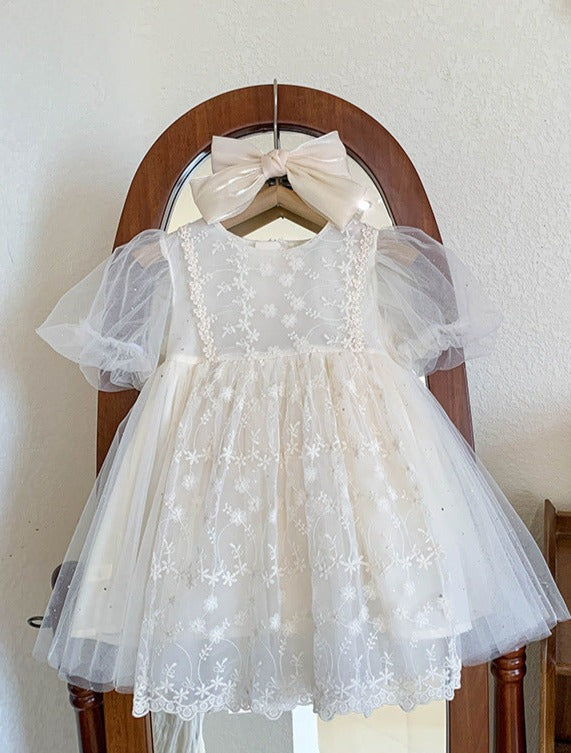 Vestido Infantil Renda Florzinhas