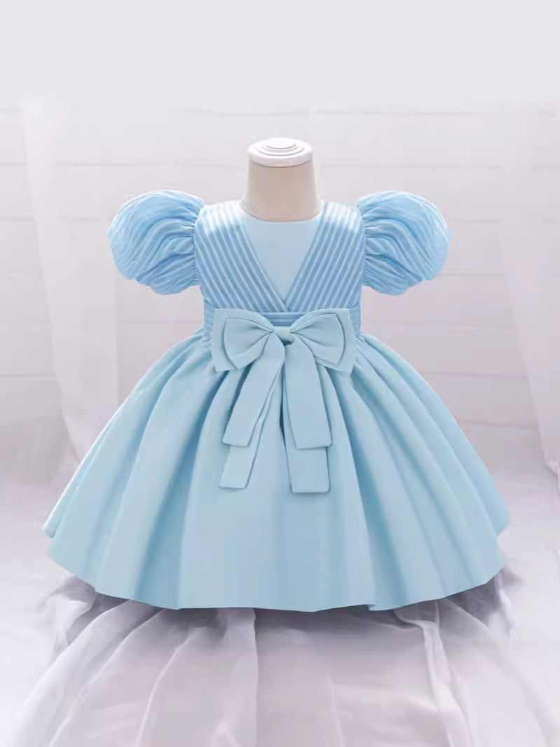 Vestido Infantil Bufante Lacinho