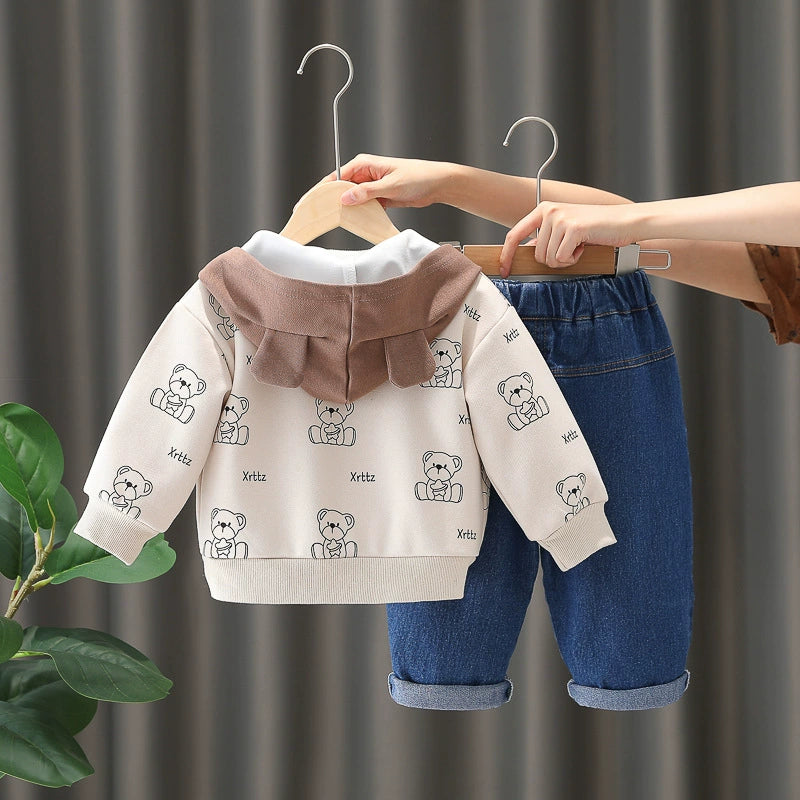 Conjunto Infantil Masculino 3 Peças Ursinho