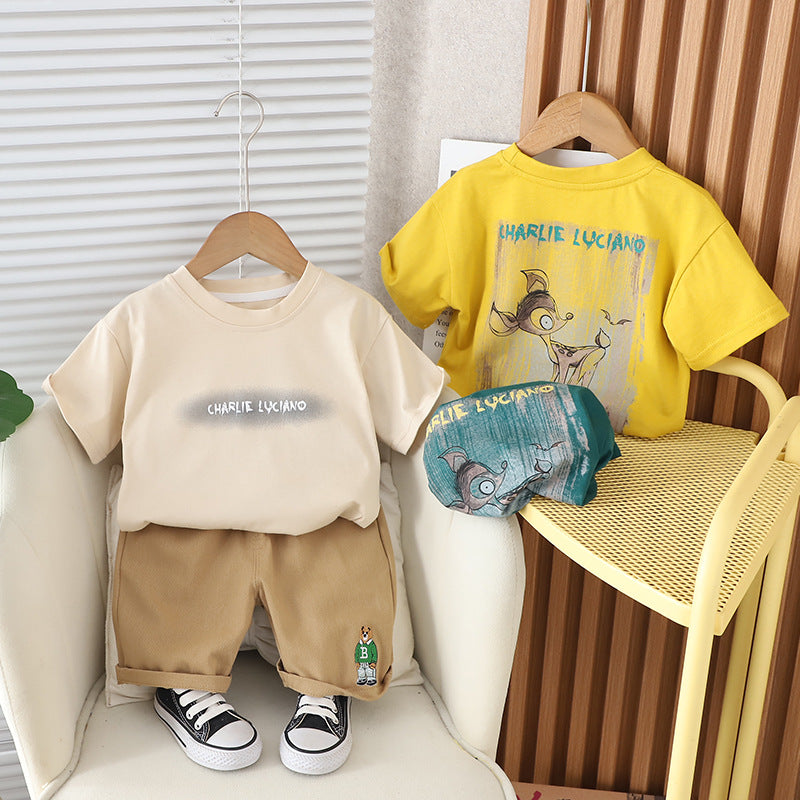 Conjunto Infantil Masculino Verão Bichinho