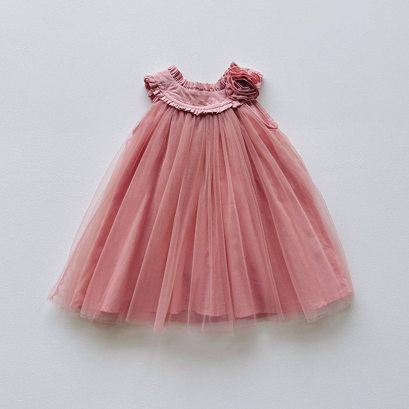Vestido Infantil Rosinha e Tule