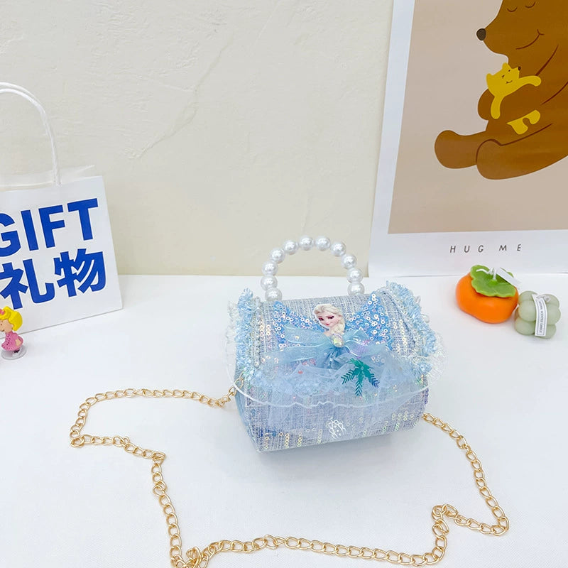 Bolsa Infantil Feminina Alcinha de Pérolas