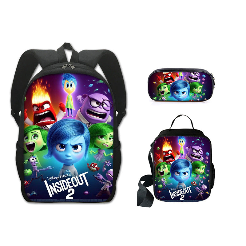 Kit Mochila Infantil Divertidamente 3 Peças