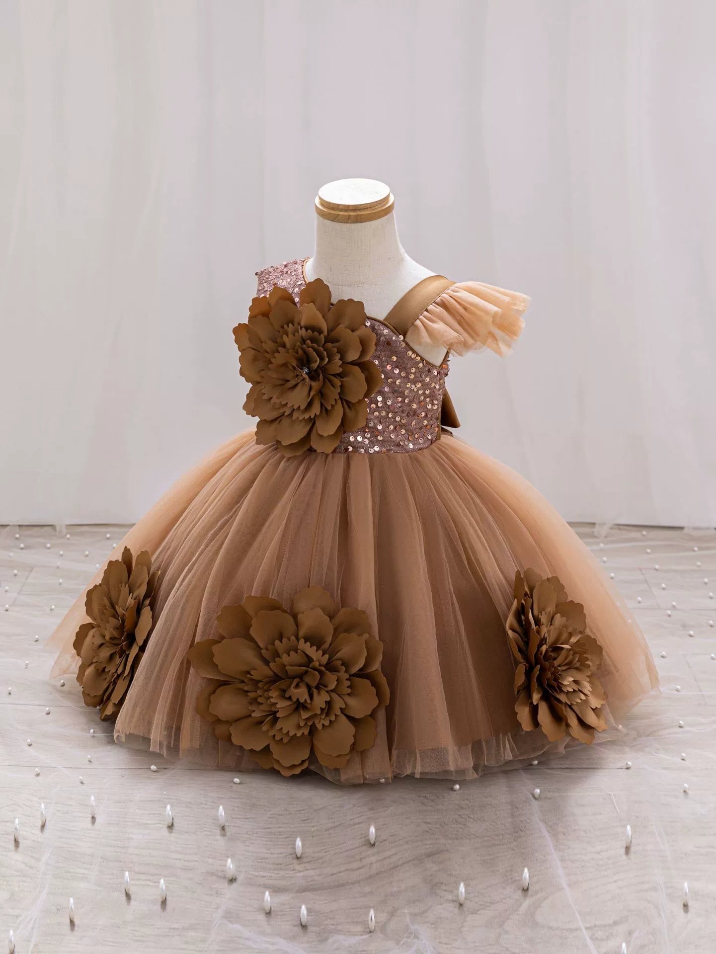 Vestido De Festa Infantil Flores