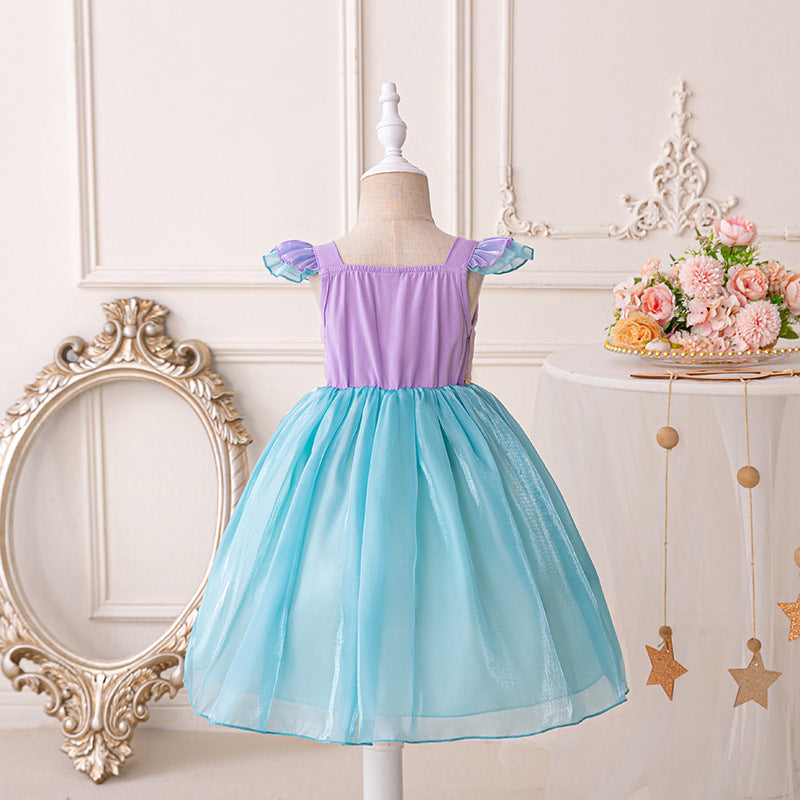 Vestido Infantil De Princesa Sereia