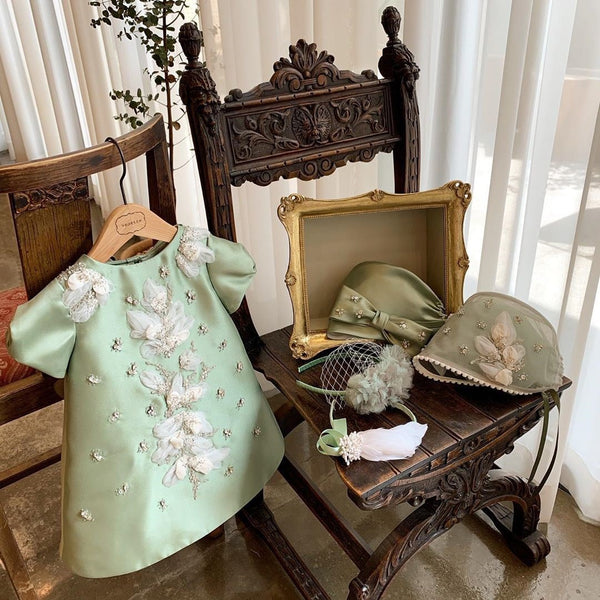 Vestido Infantil Flores Brilhante