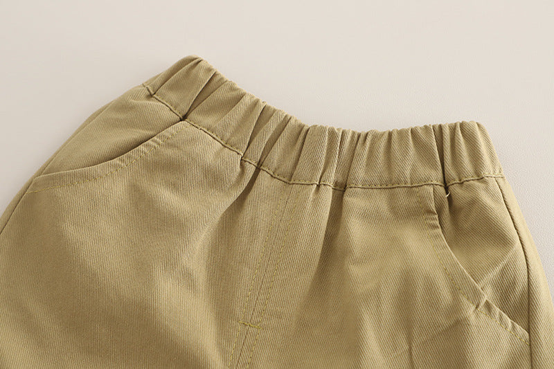 Conjunto Infantil Masculino Lístras Bolsinho