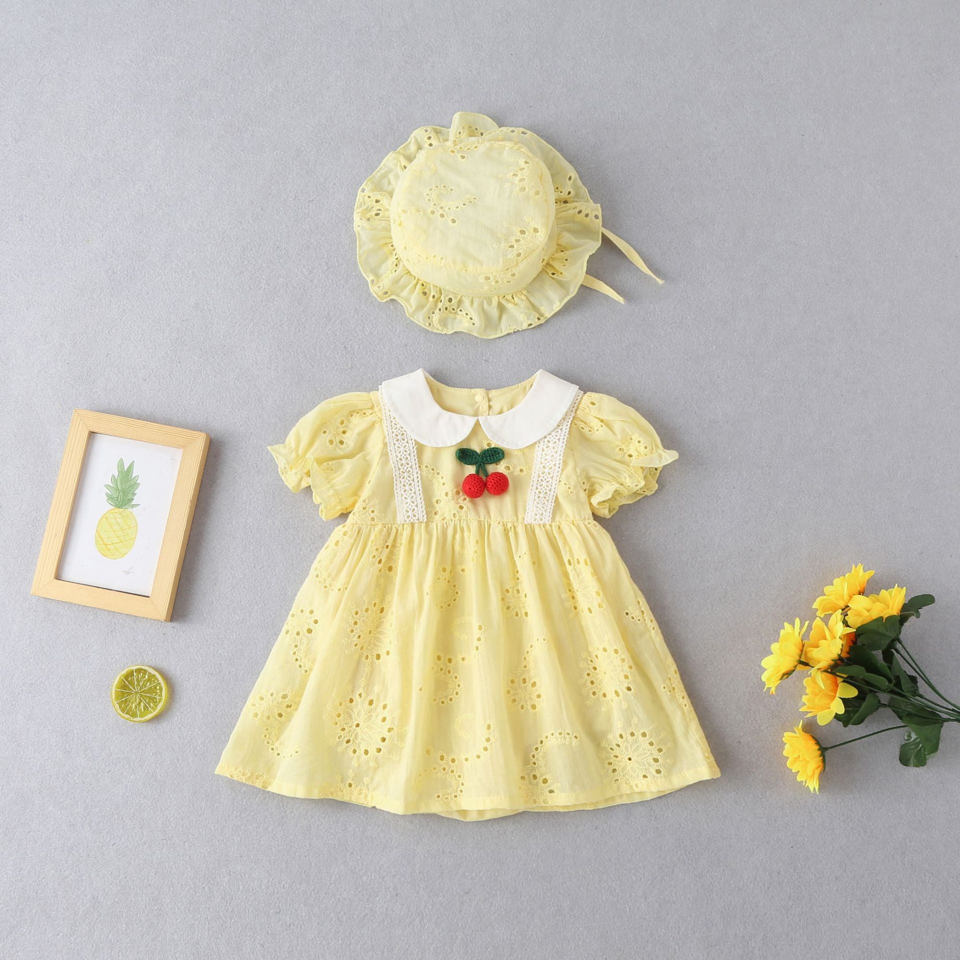 Vestido Infantil Lese Cerejinha