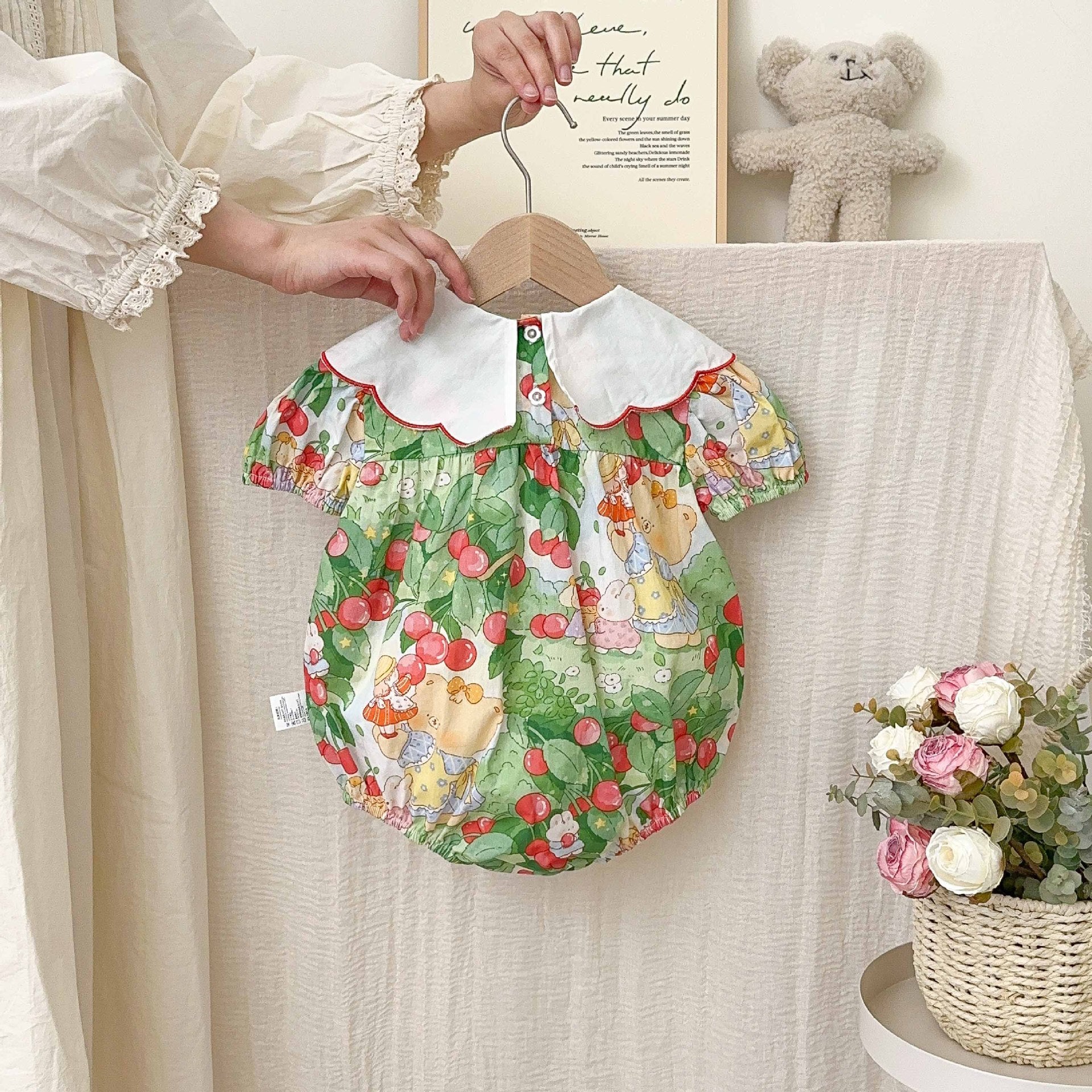 Body Infantil Feminino Cerejinhas