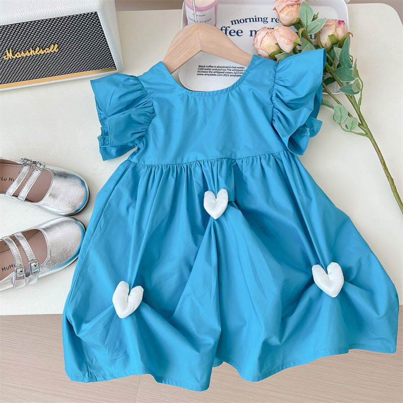 Vestido Infantil Verão Coraçõezinhos