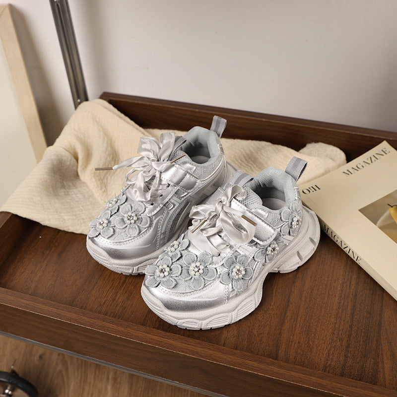 Tênis Infantil Feminino Florzinhas