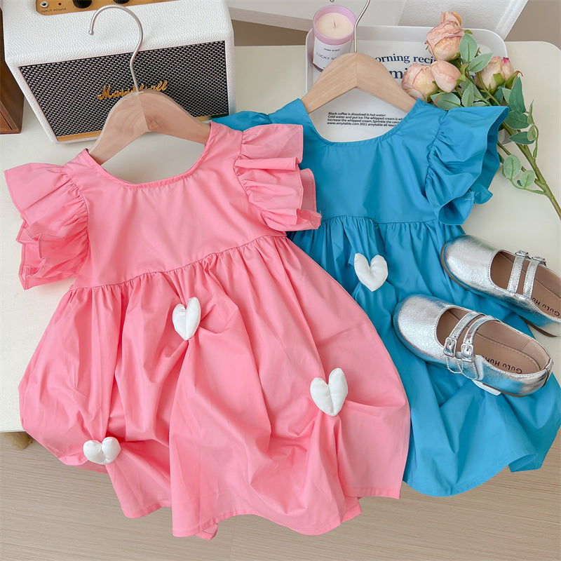 Vestido Infantil Verão Coraçõezinhos