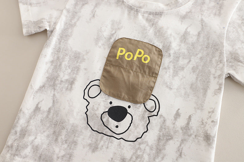 Conjunto Infantil Ursinho Bolsinhos