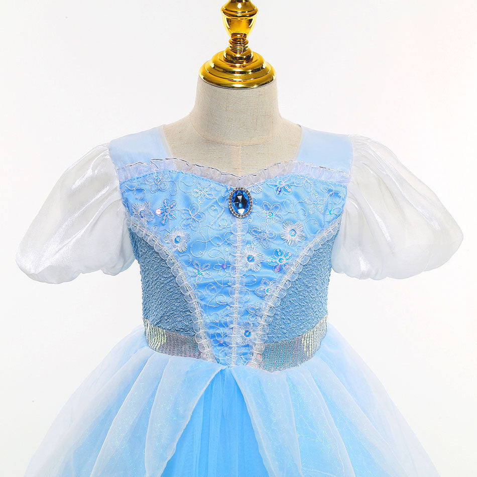 Vestido Infantil Princesa Cinderela